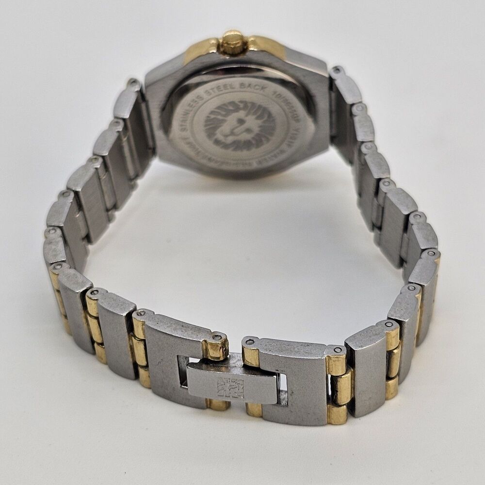 ANNE KLEIN Women's Watch 28MM Gray Dial Gray Gold‎ Bracelet 6" New Battery - Picture 8 of 12